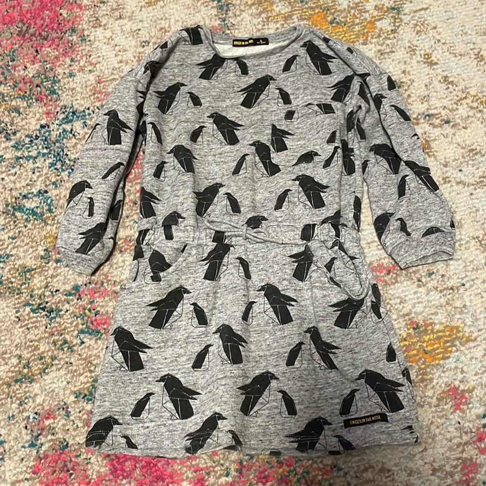 Finger in the nose girls dress